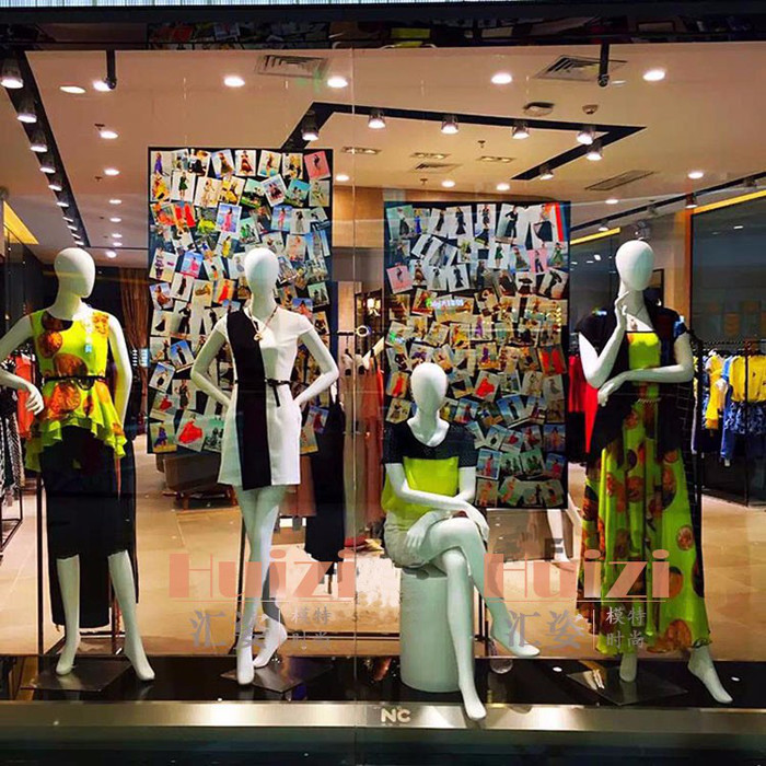 汇姿模特 橱窗陈列的艺术，赋予服装灵魂的展示人台